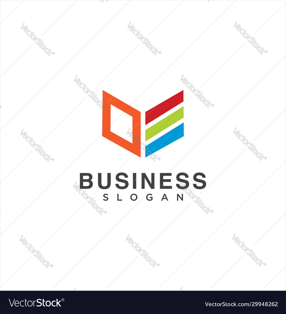 Abstraktes Schild Logo Design Inspiration