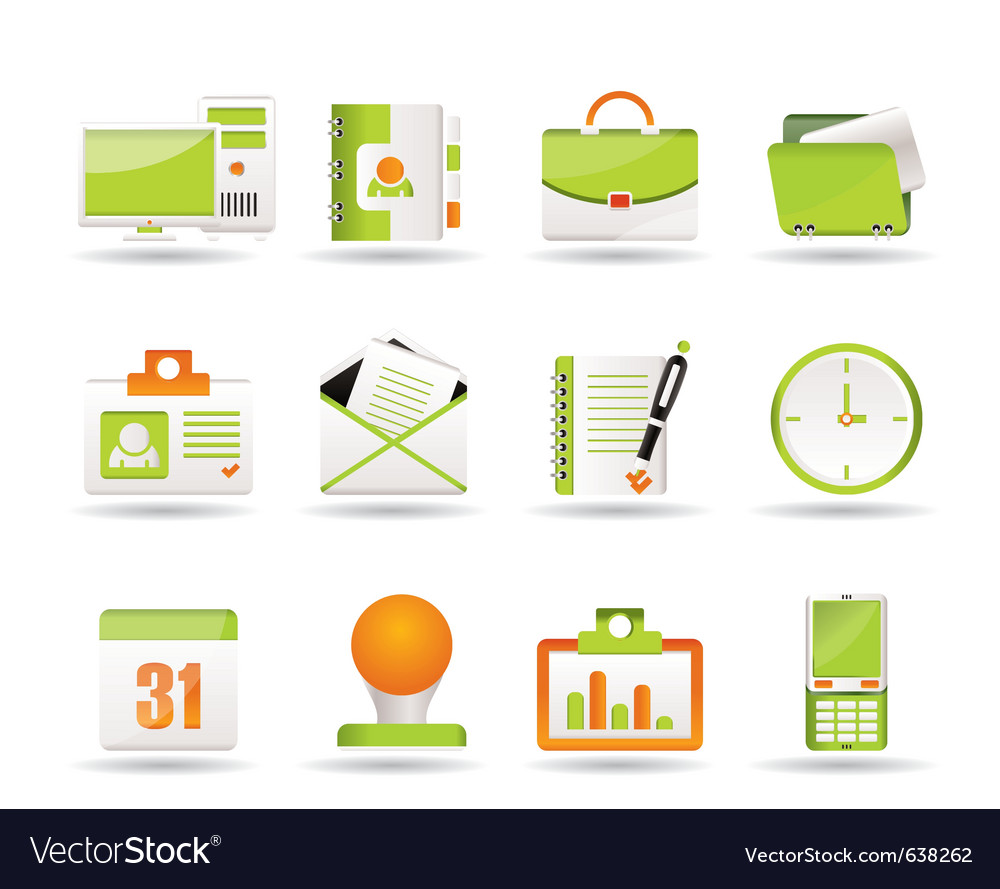 Business and office icons