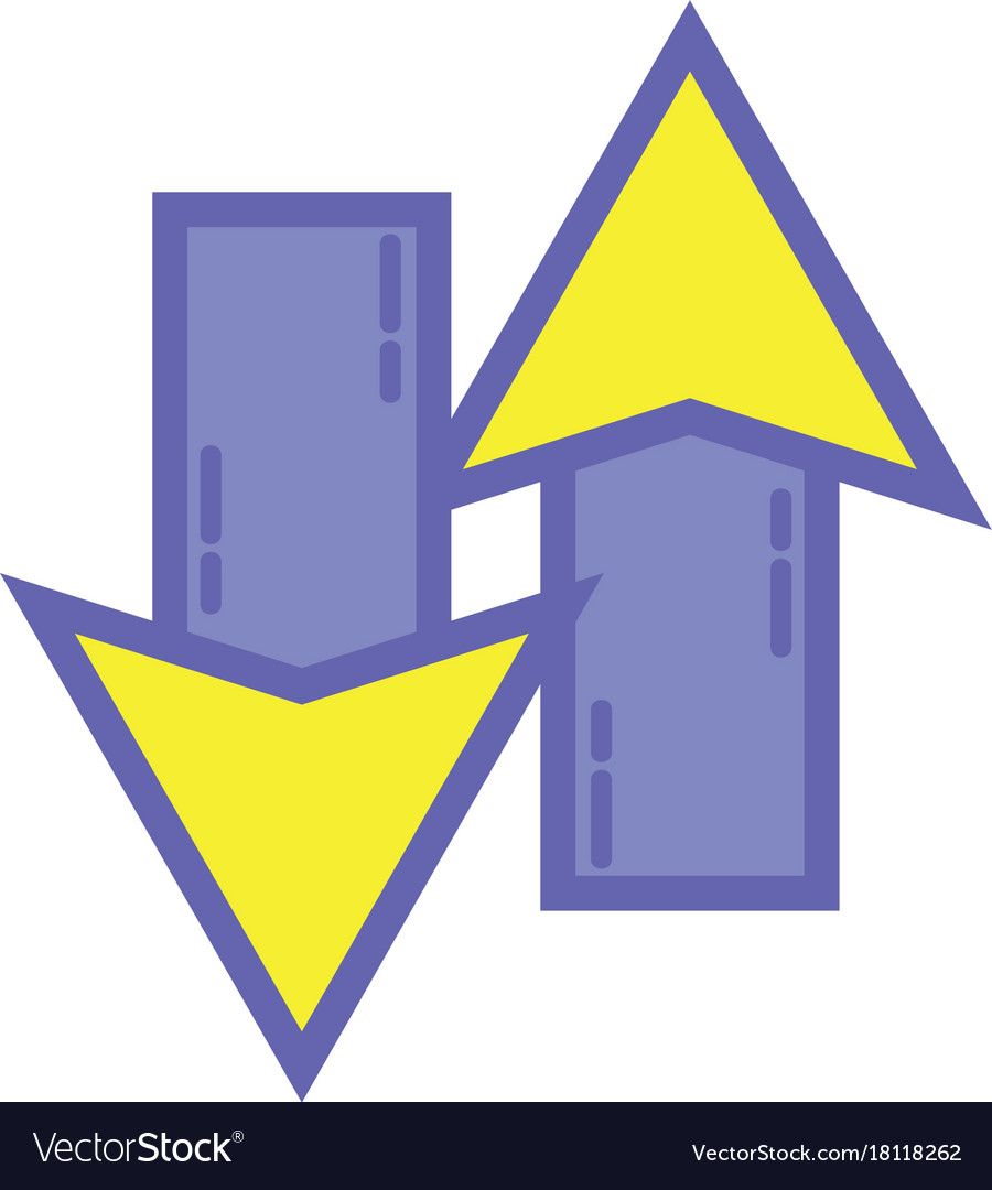 Color arrows loading in process icon