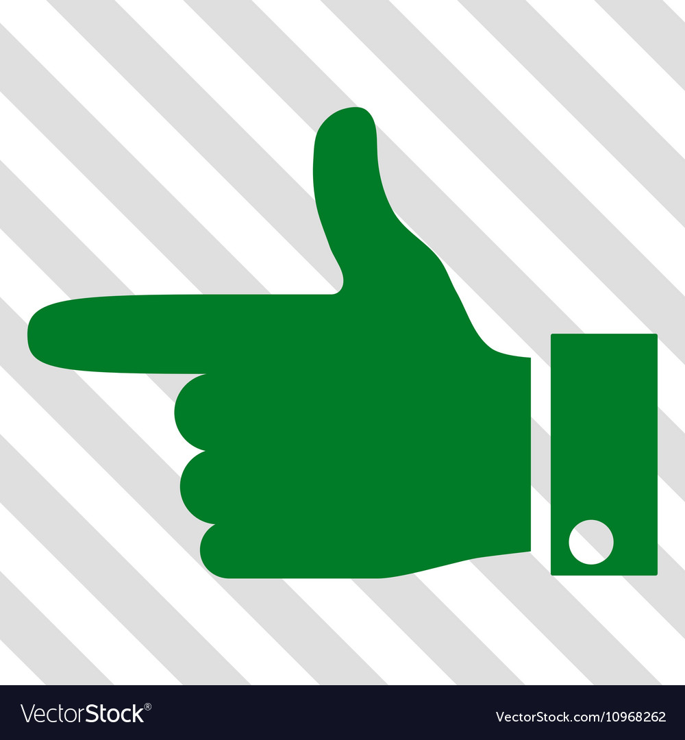 Hand pointer left icon