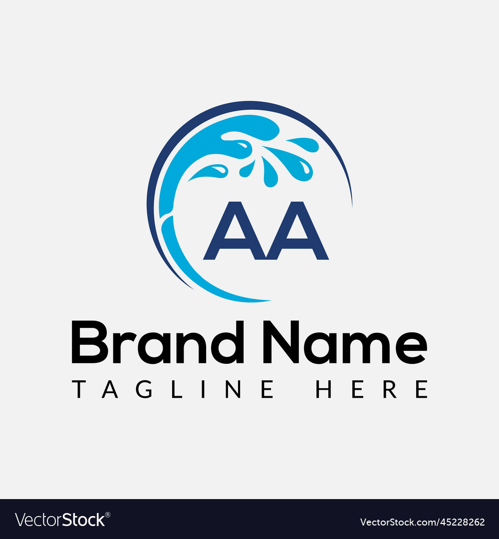 Maid cleaning logo on letter aa clean house sign vector image Maid cleaning logo on letter aa clean house sign