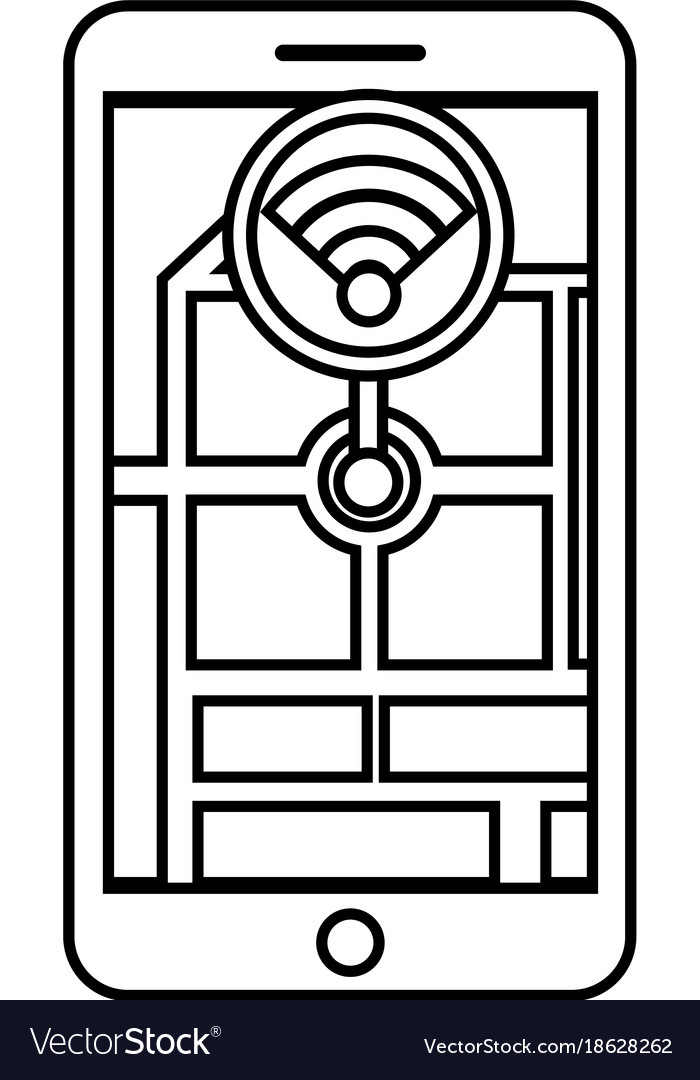 Smartphone gps navigation map and pin wifi app