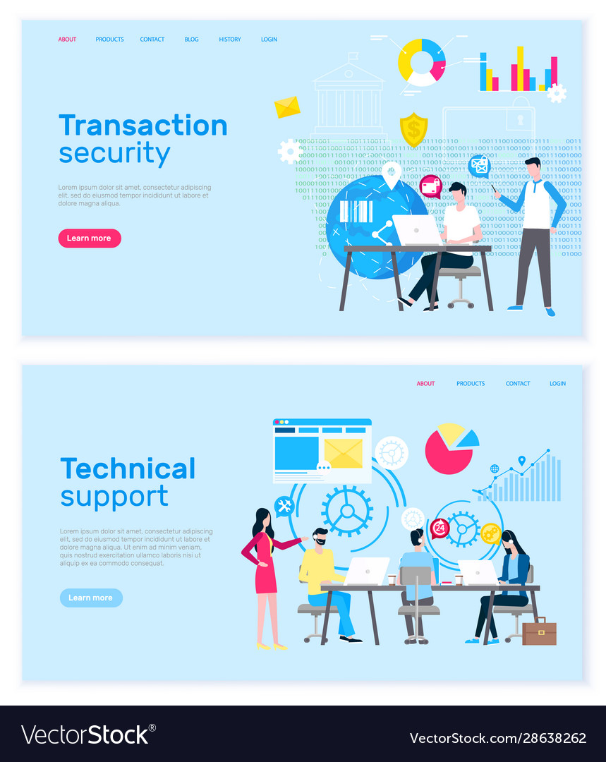 Transaction security and technical support website