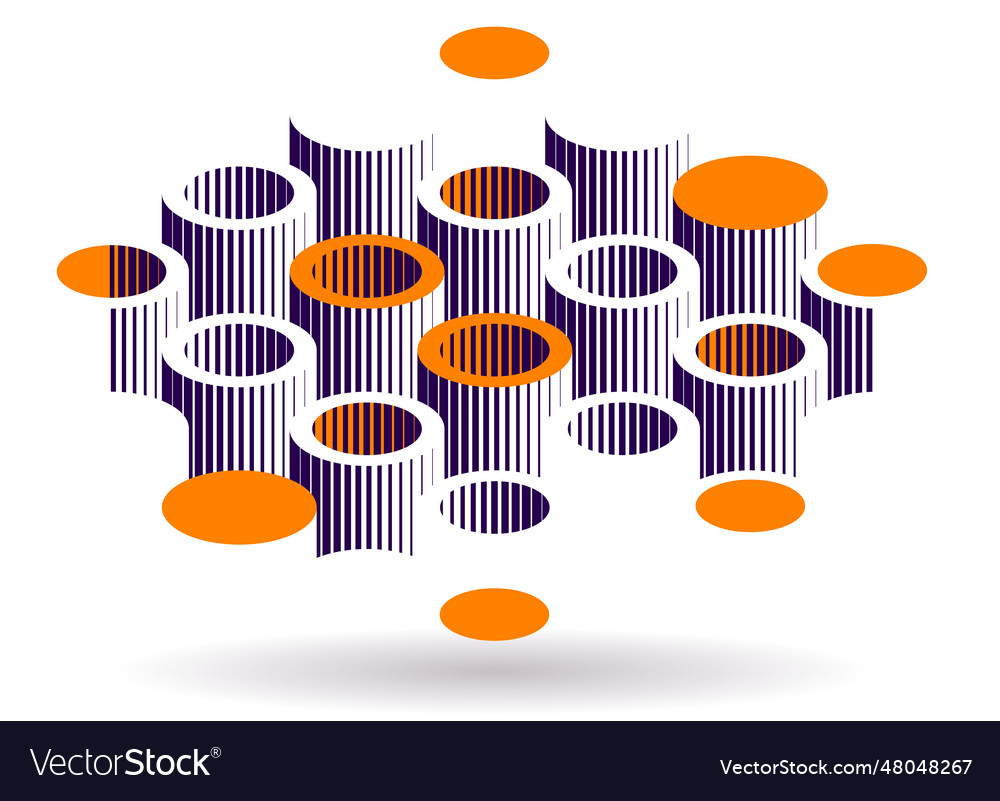 Abstract modern architecture geometric background Vector Image