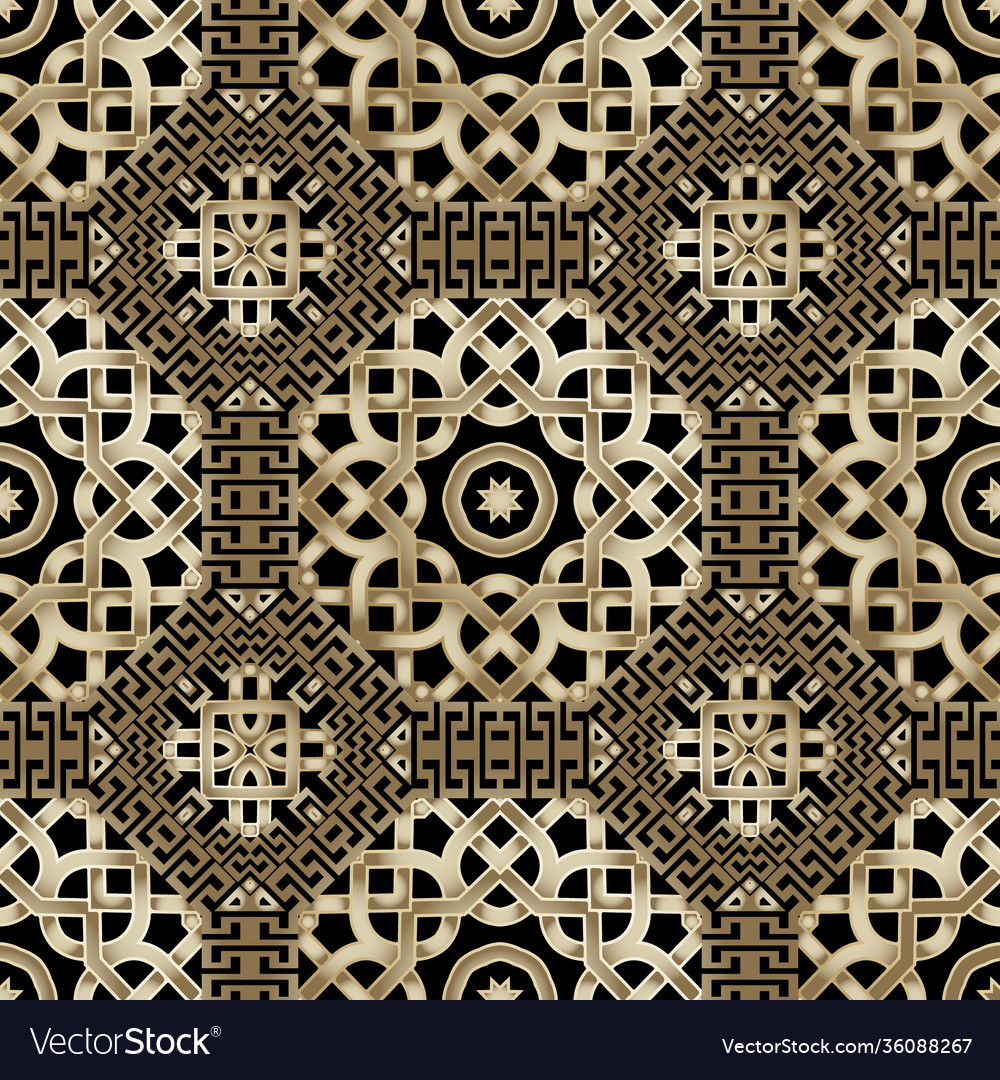 Arabesque seamless pattern greek style background