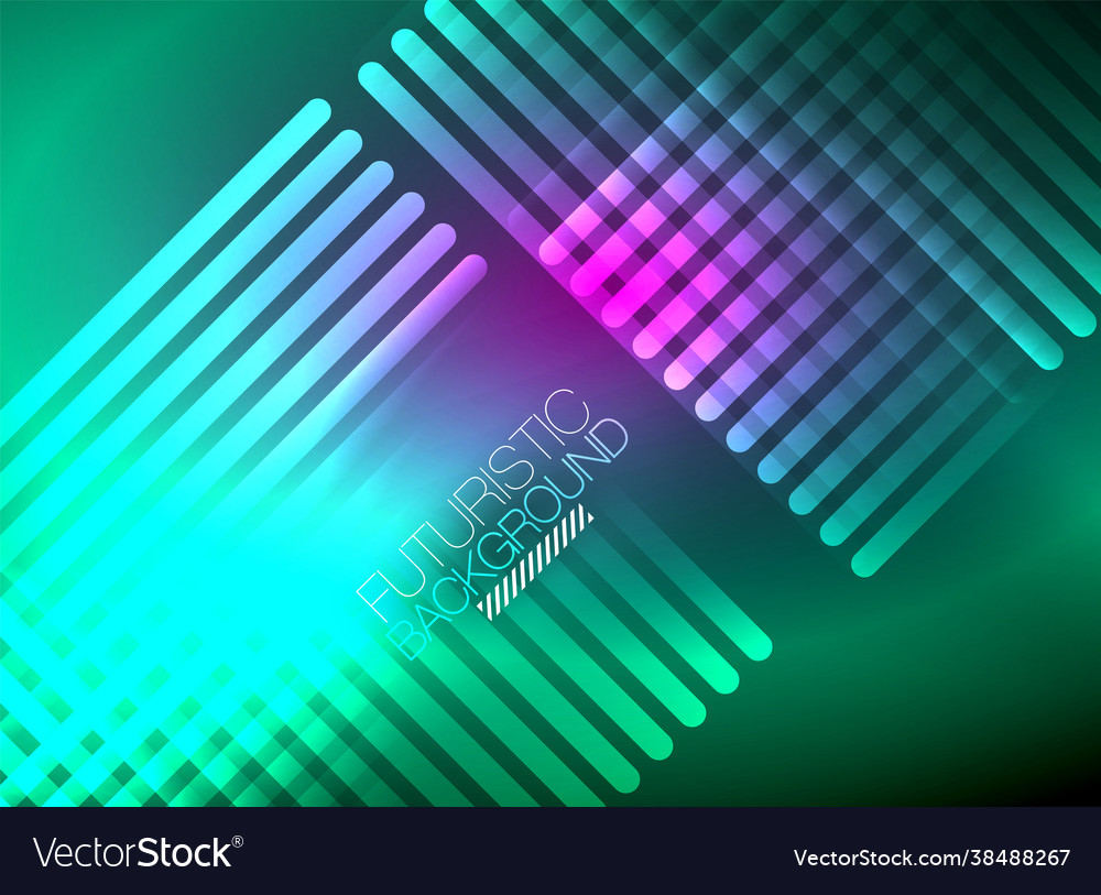 Bright neon color techno abstract background