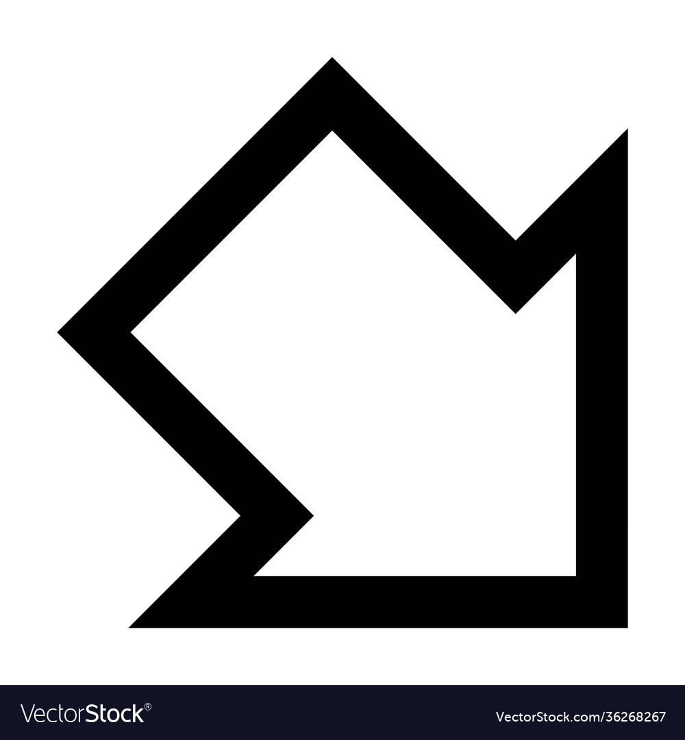 Down arrow symbol icon for web and application vector image Down arrow symbol icon for web and application