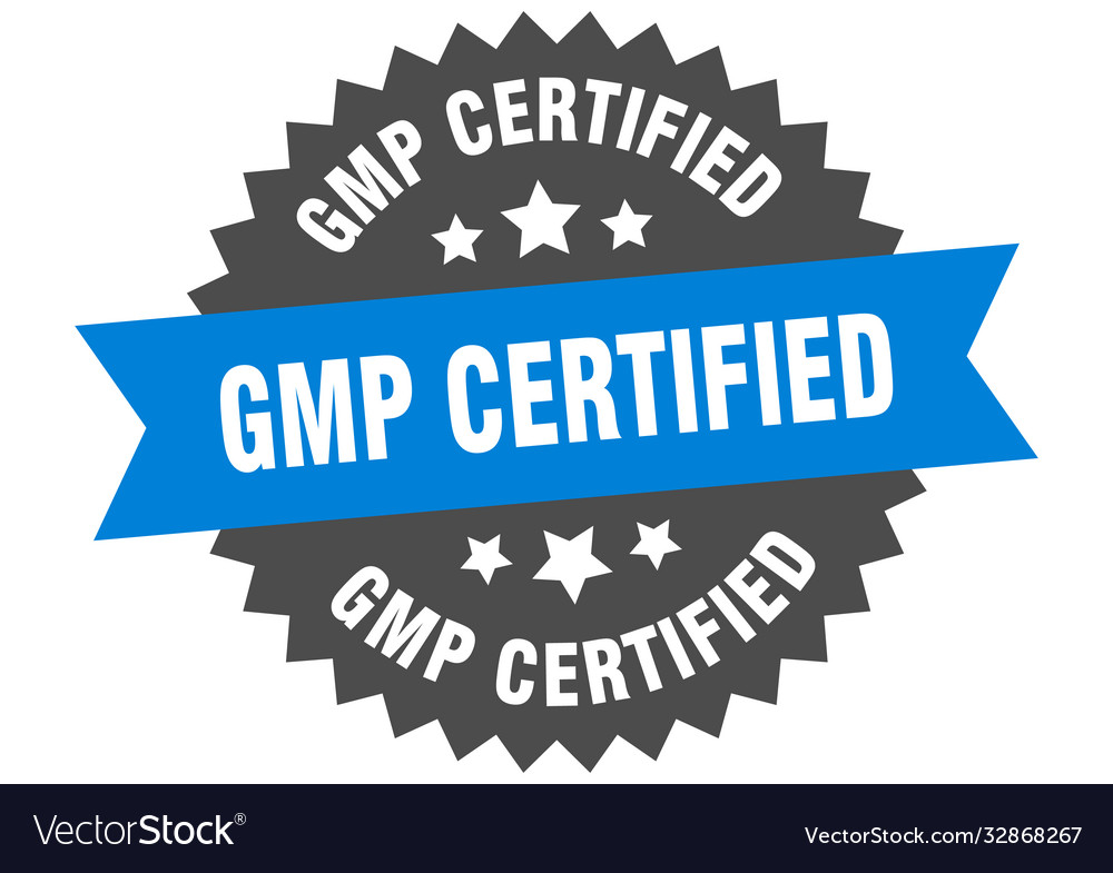 Gmp certified round isolated ribbon label