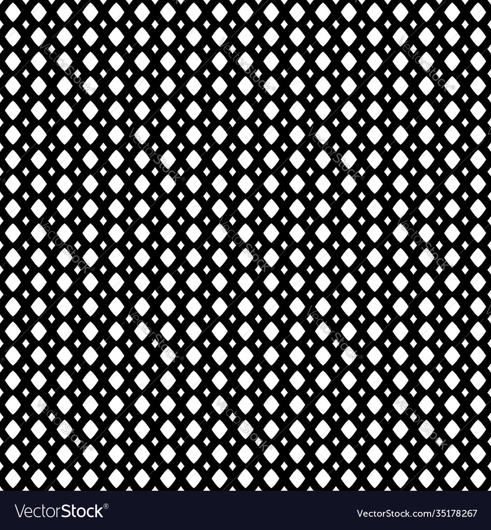 Mesh lattice monochrome seamless pattern vector image Mesh lattice monochrome seamless pattern