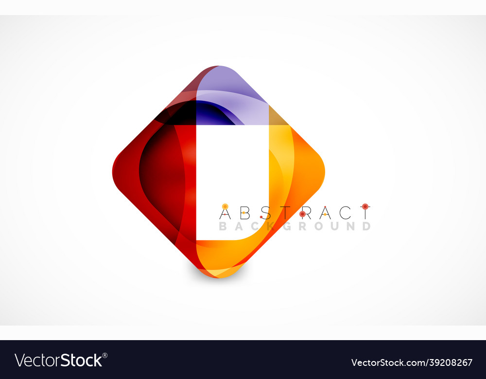 Minimal background abstract square shape vector image Minimal background abstract square shape