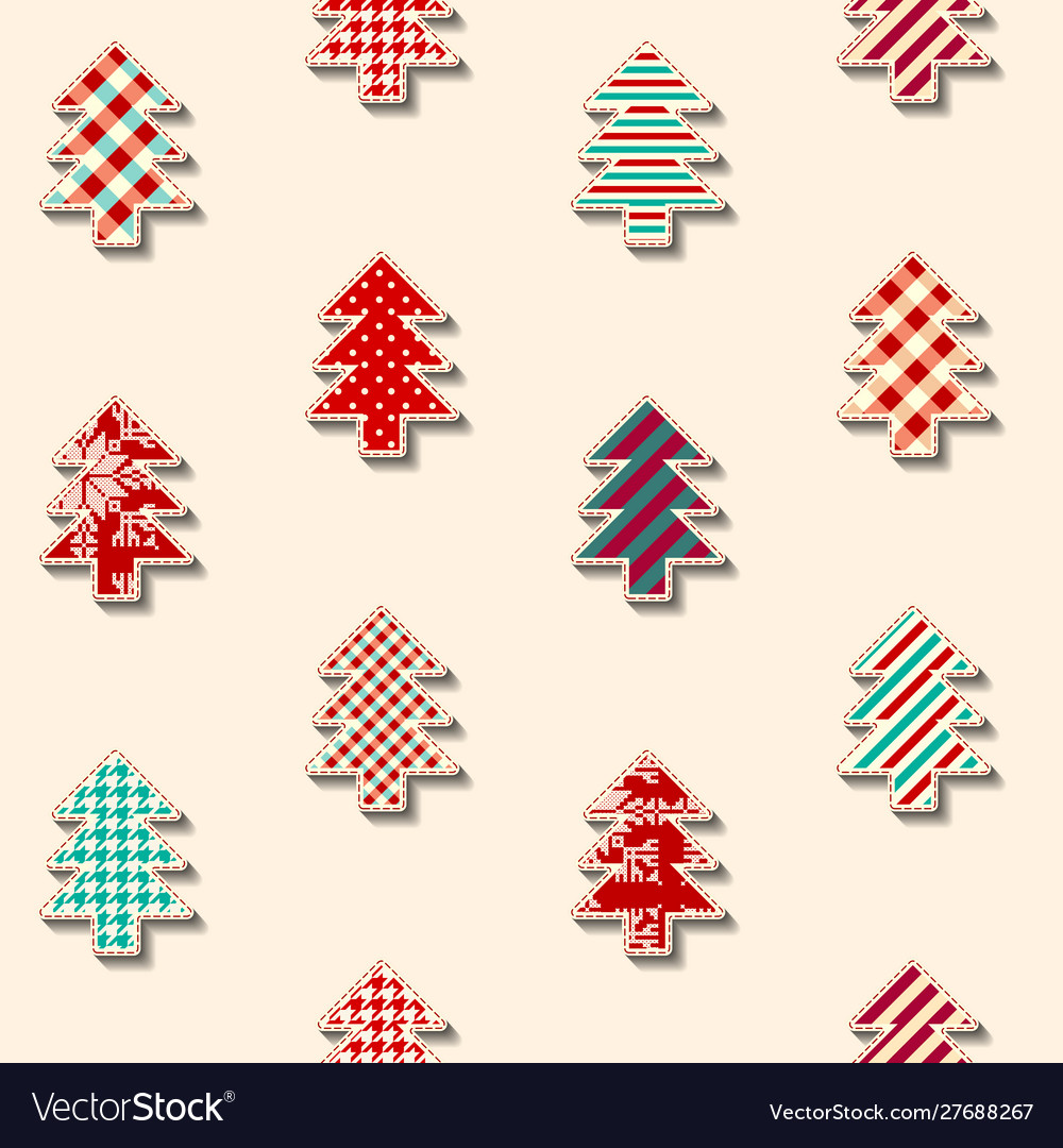 Patchwork textile pattern seamless quilting Vector Image