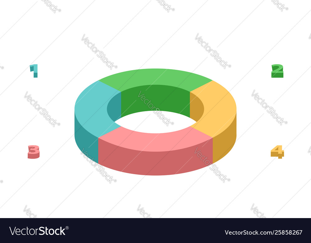 Pie graph vector image Pie graph