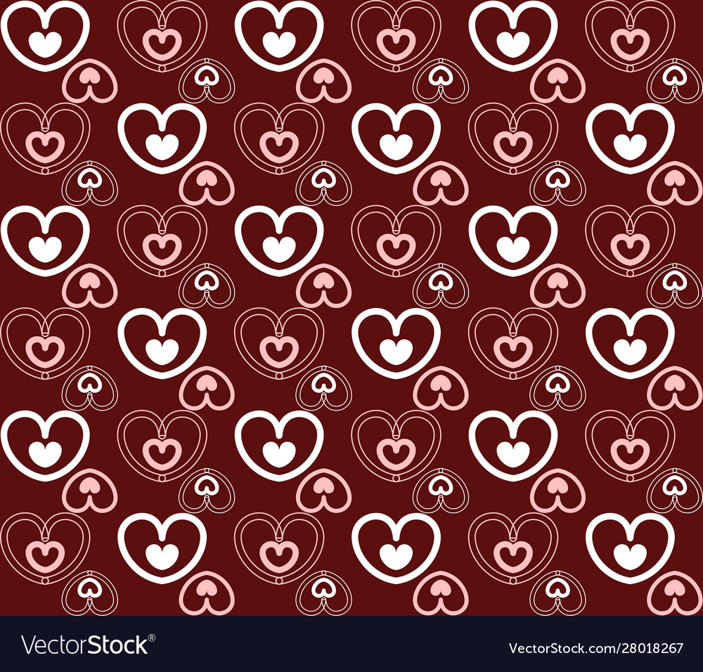 Seamless pattern with little heart for valentine