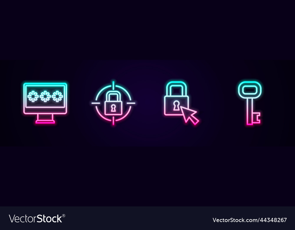 Set line monitor with password lock and old key
