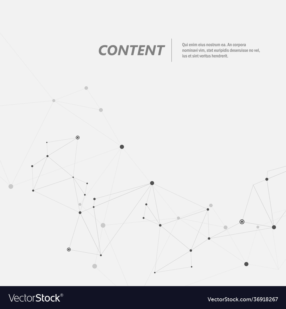 Technology abstract background with connected line vector image Technology abstract background with connected line