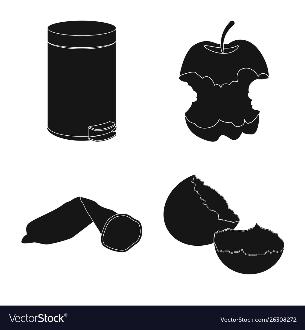 Isolated object refuse and junk icon