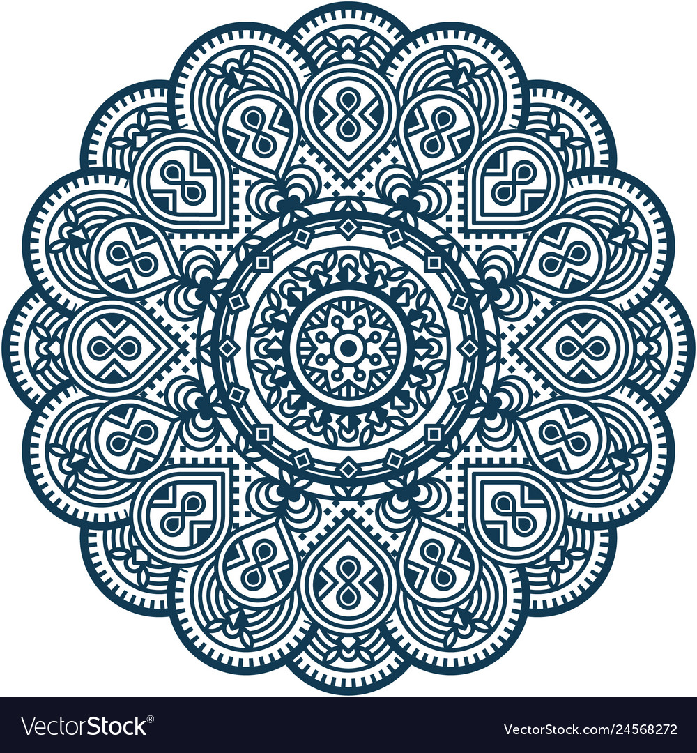 Mandala design Royalty Free Vector Image - VectorStock