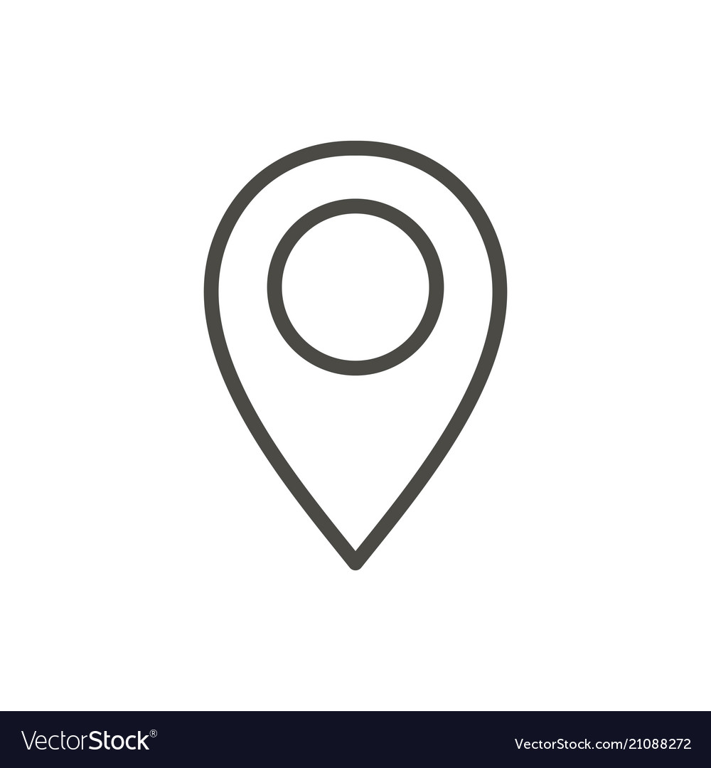 Pin Map Icon Line Location Symbol Vector 21088272 