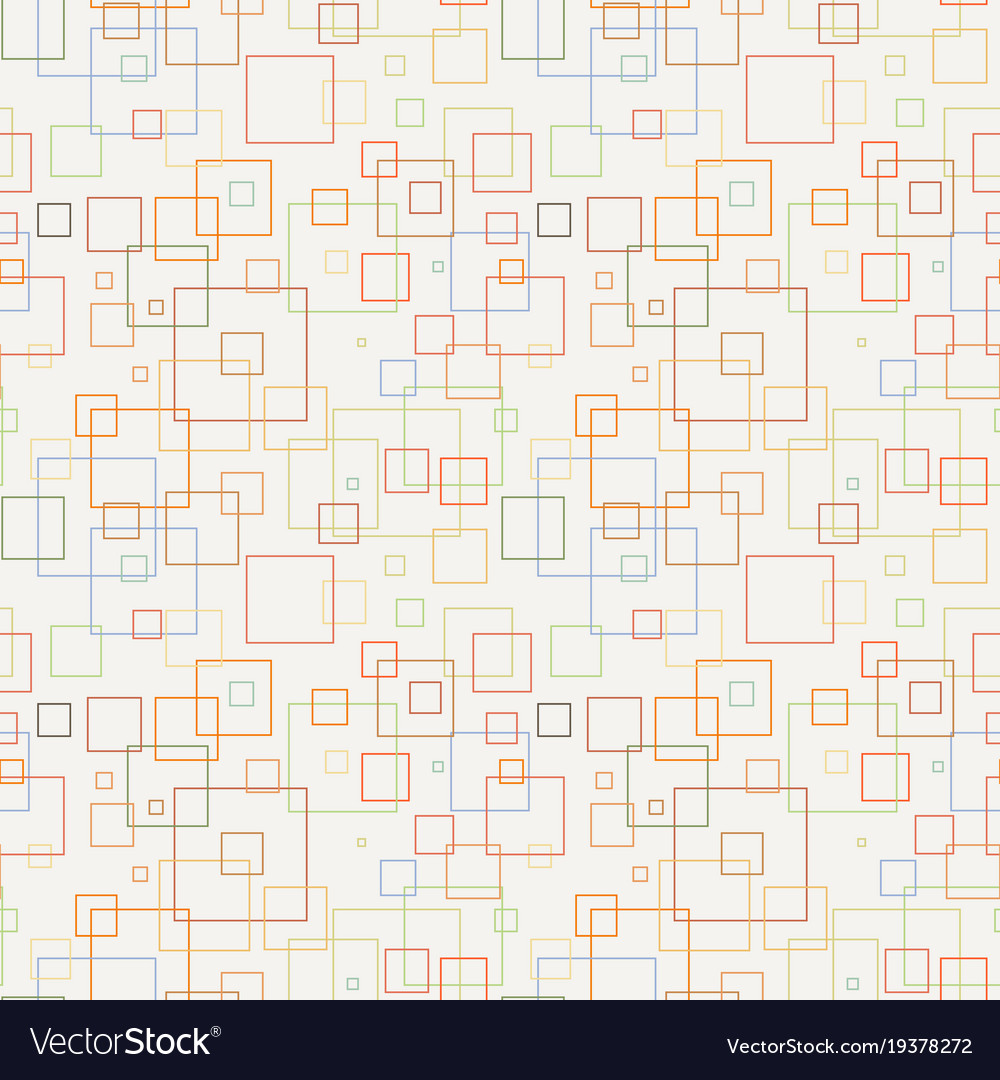 Seamless pattern with squares