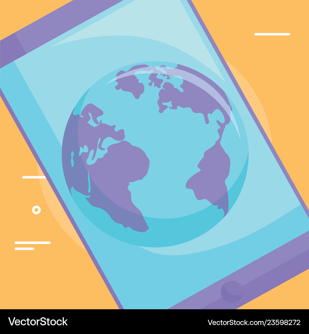 Smartphone device design Royalty Free Vector Image