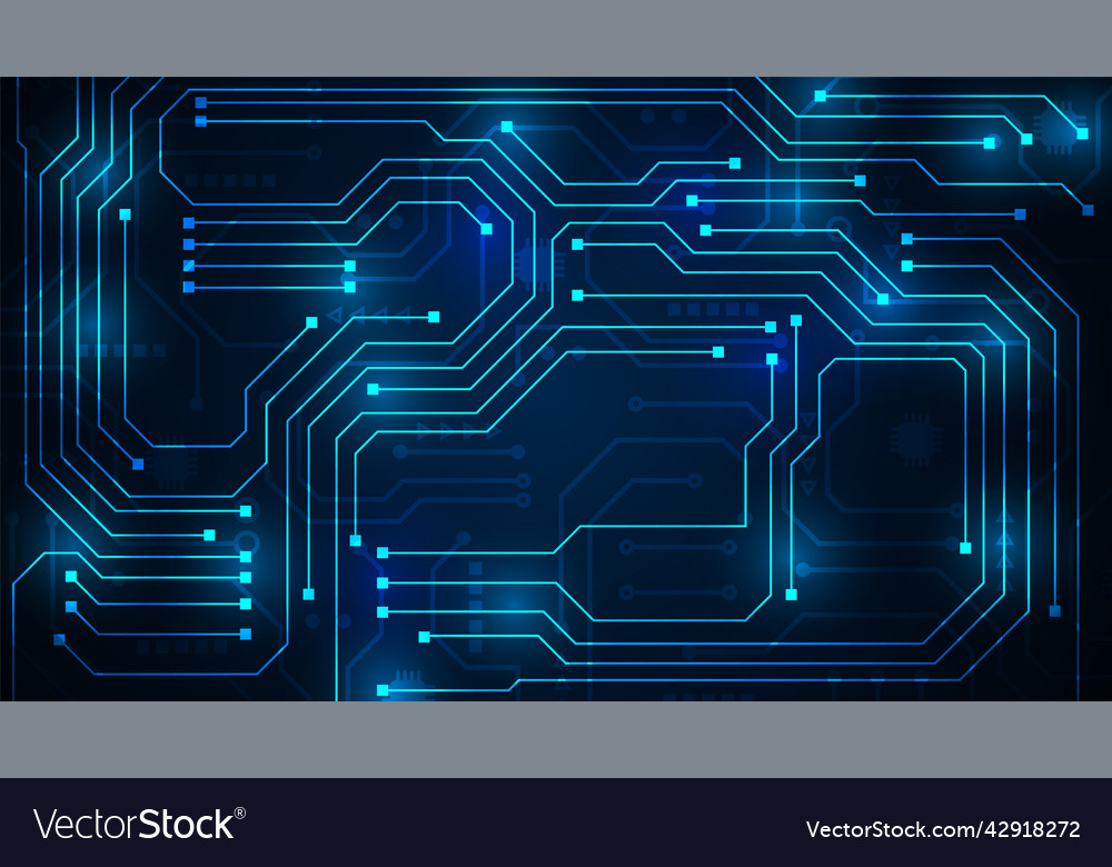 Technology background with hi-tech digital data vector image Technology background with hi-tech digital data