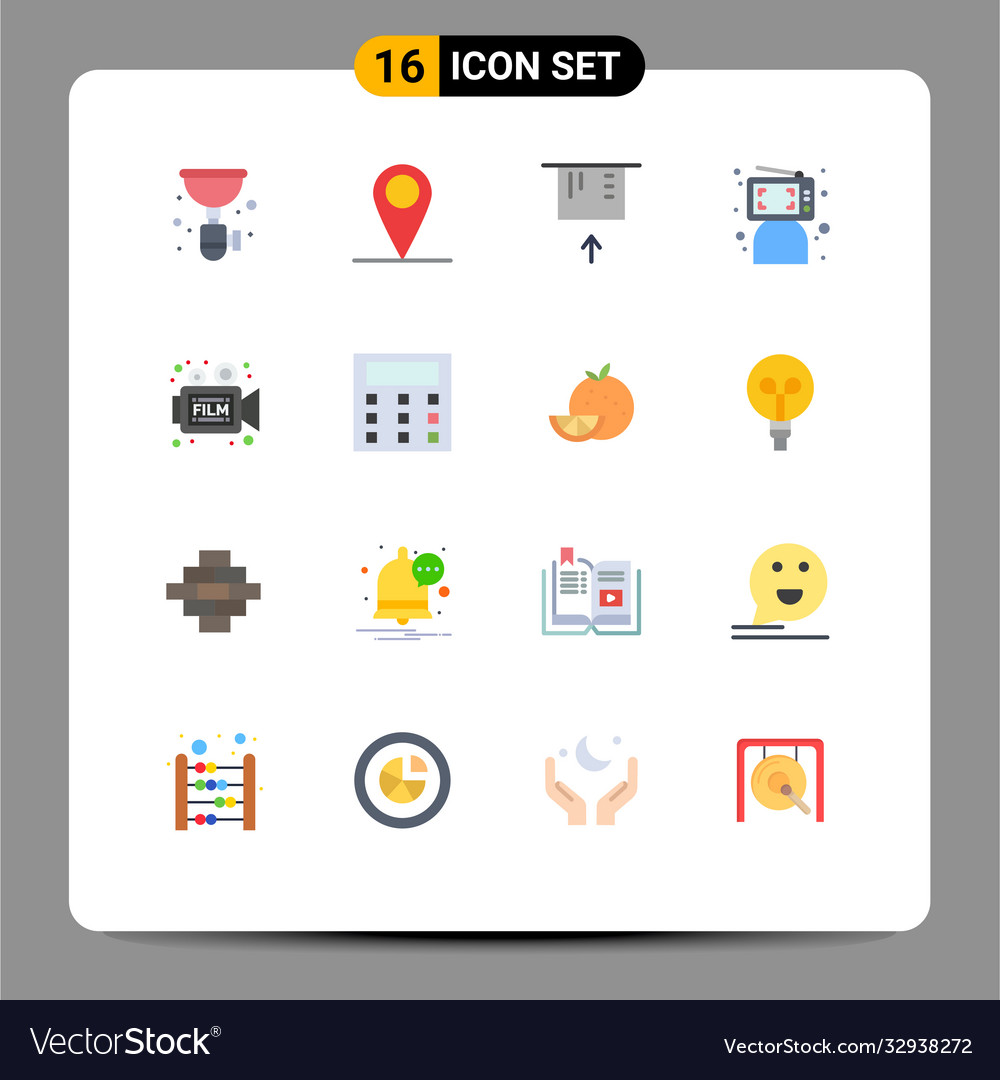 Universal icon symbols group 16 modern flat