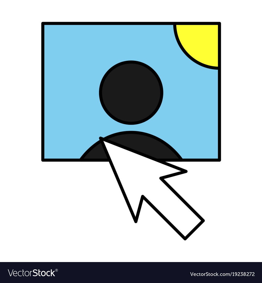 Web design elements picture mouse arrow icon