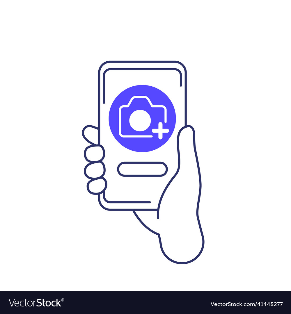 Add photo icon with a phone