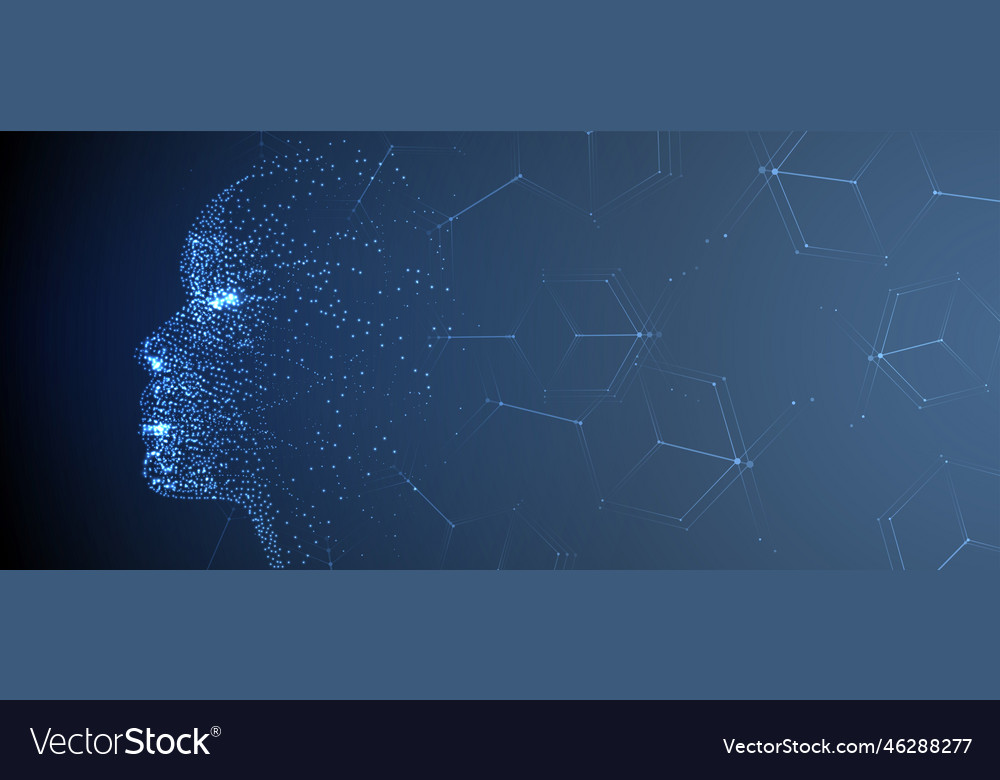 Artificial intelligence technology web background