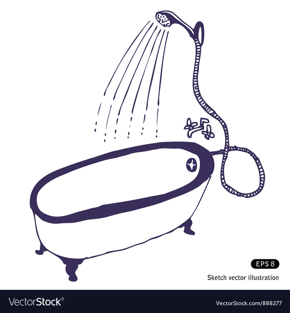 Bath with shower