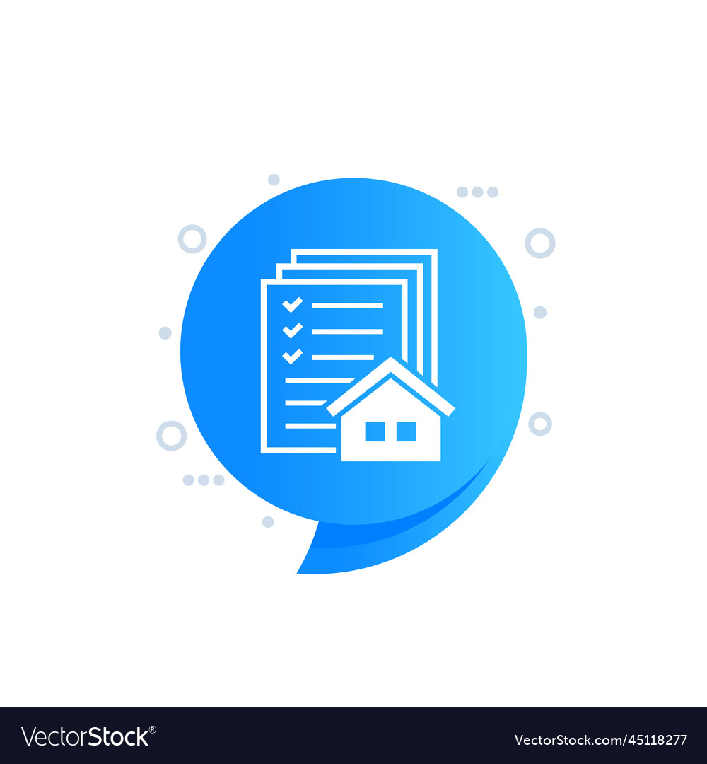 Building permit icon for web