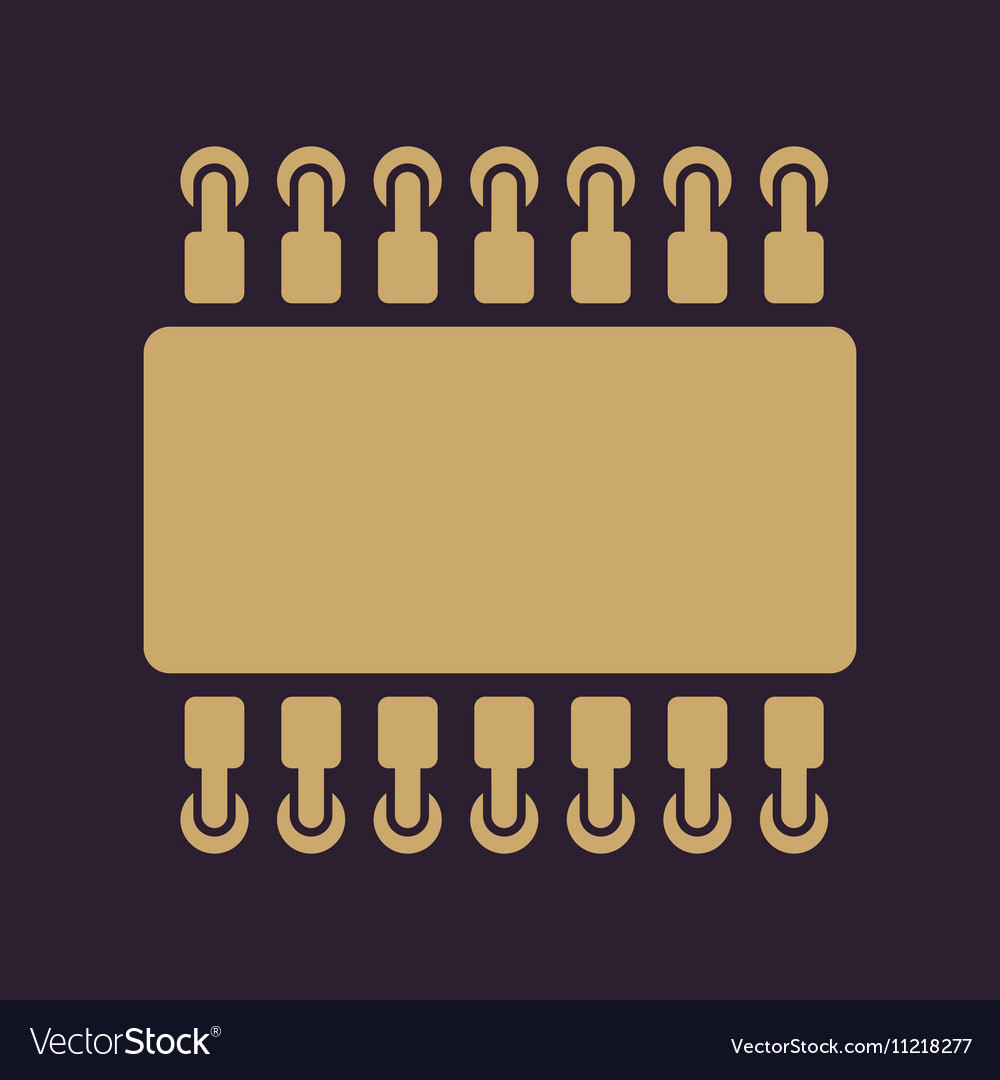 Chip icon hardware and processor technology