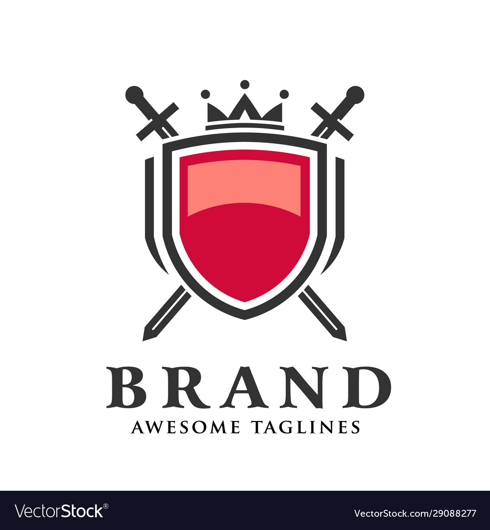 Crossed Swords & Crown Shield Logo