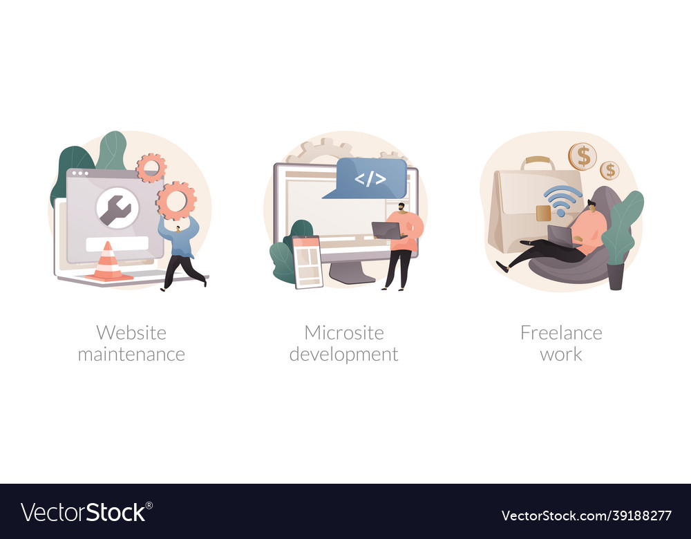 Frontend development abstract concept vector image Frontend development abstract concept