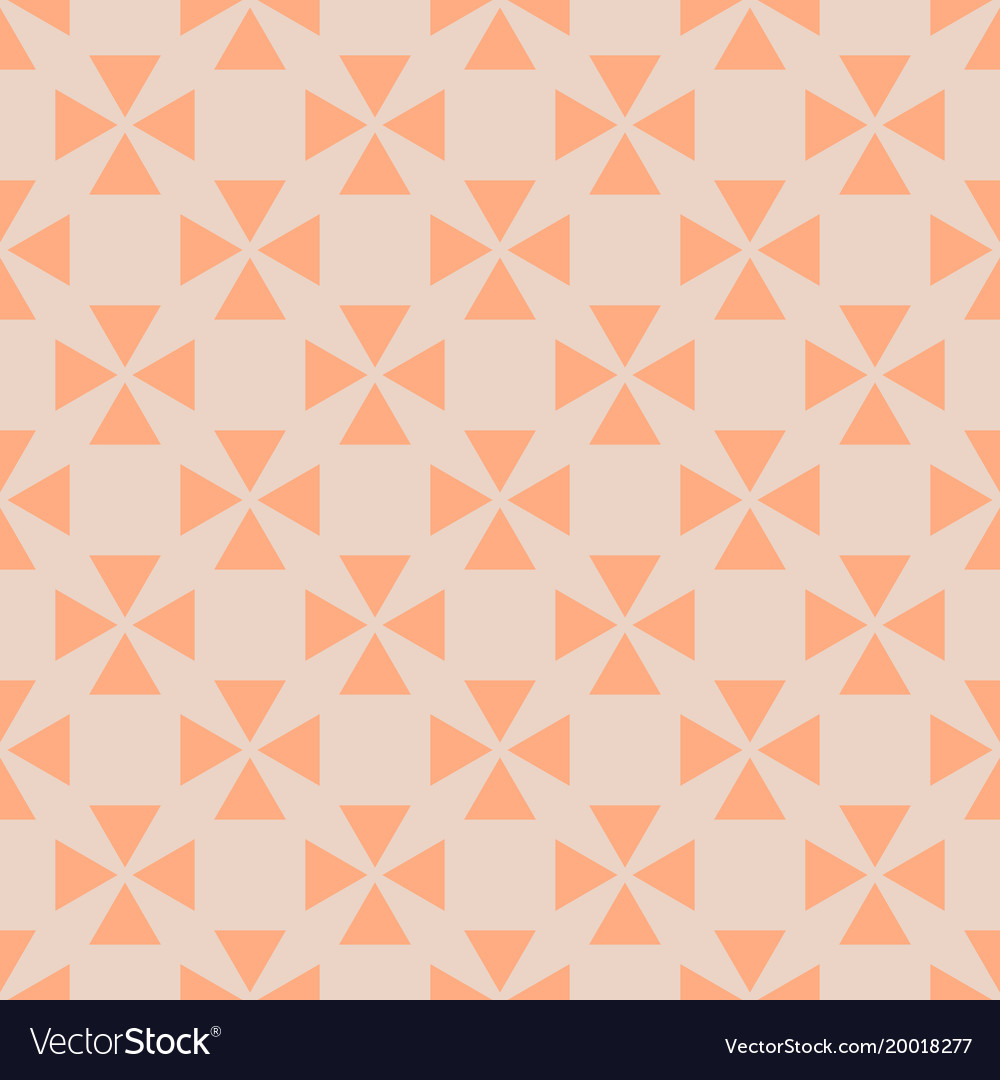 Geometric Orange Triangle Tile Pattern