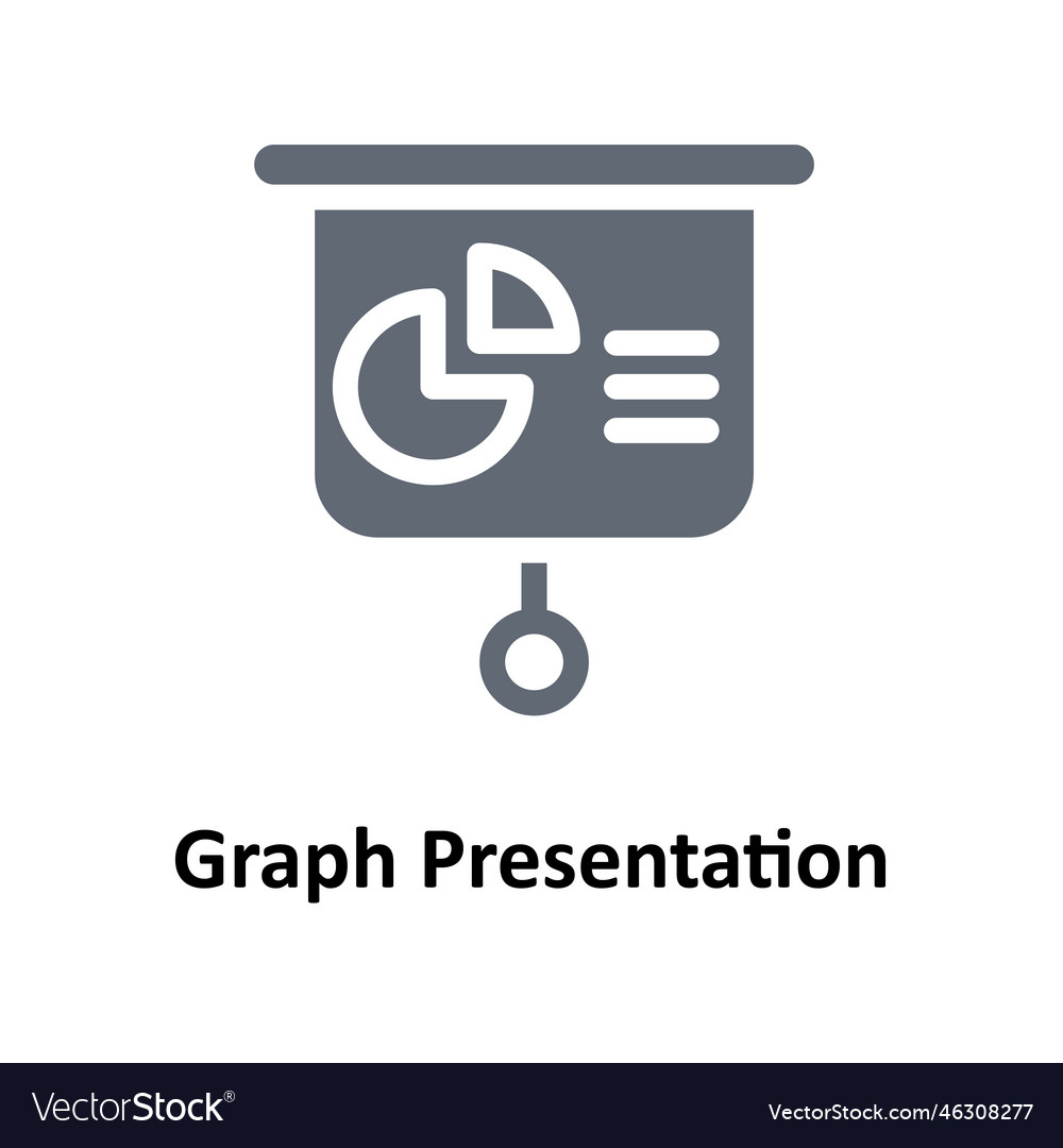 Graph presentation solid icons simple s