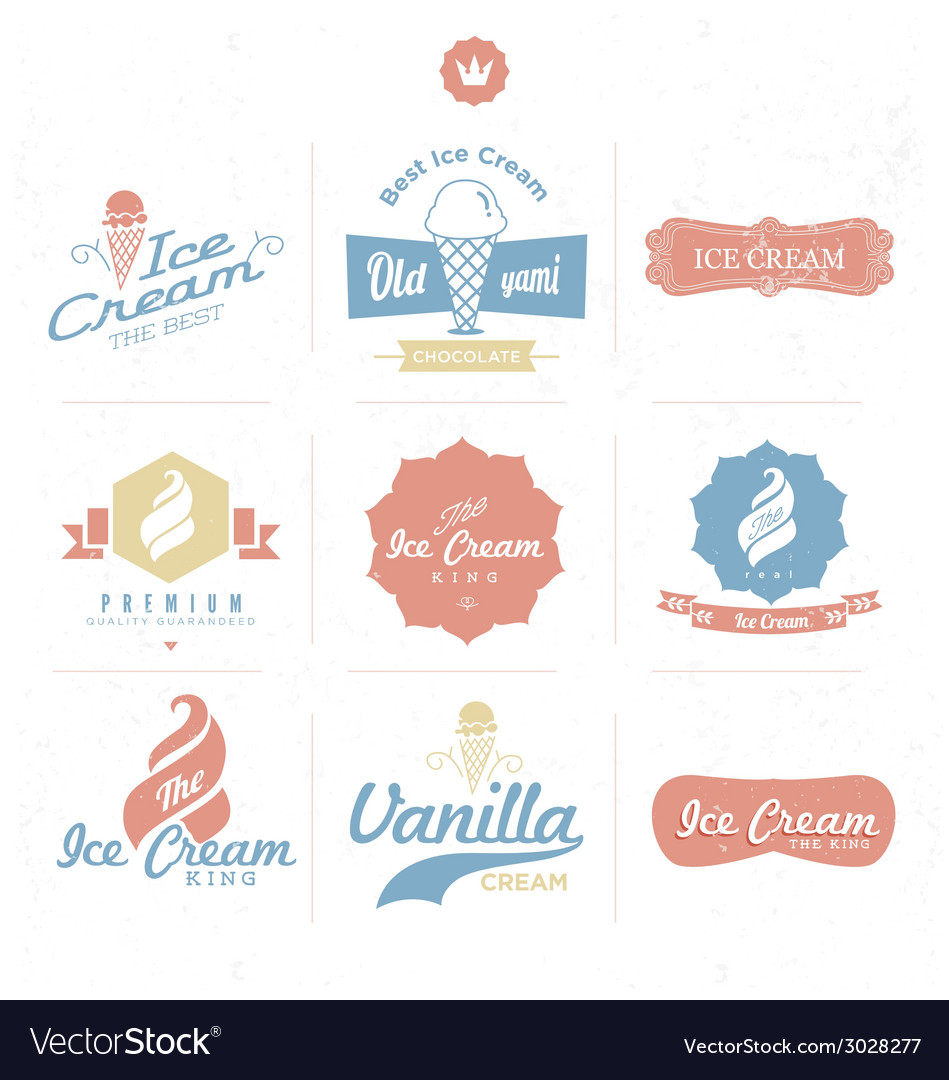 Ice Cream Store Logos