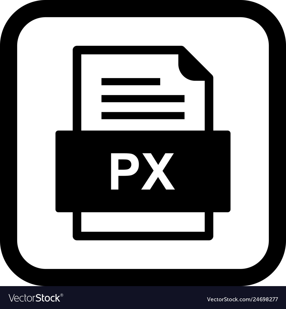 Px file document icon