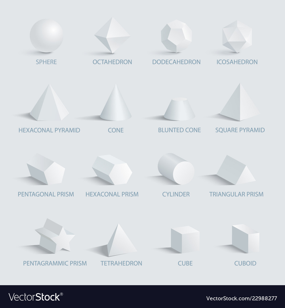 Sphere and geometric shapes on Royalty Free Vector Image