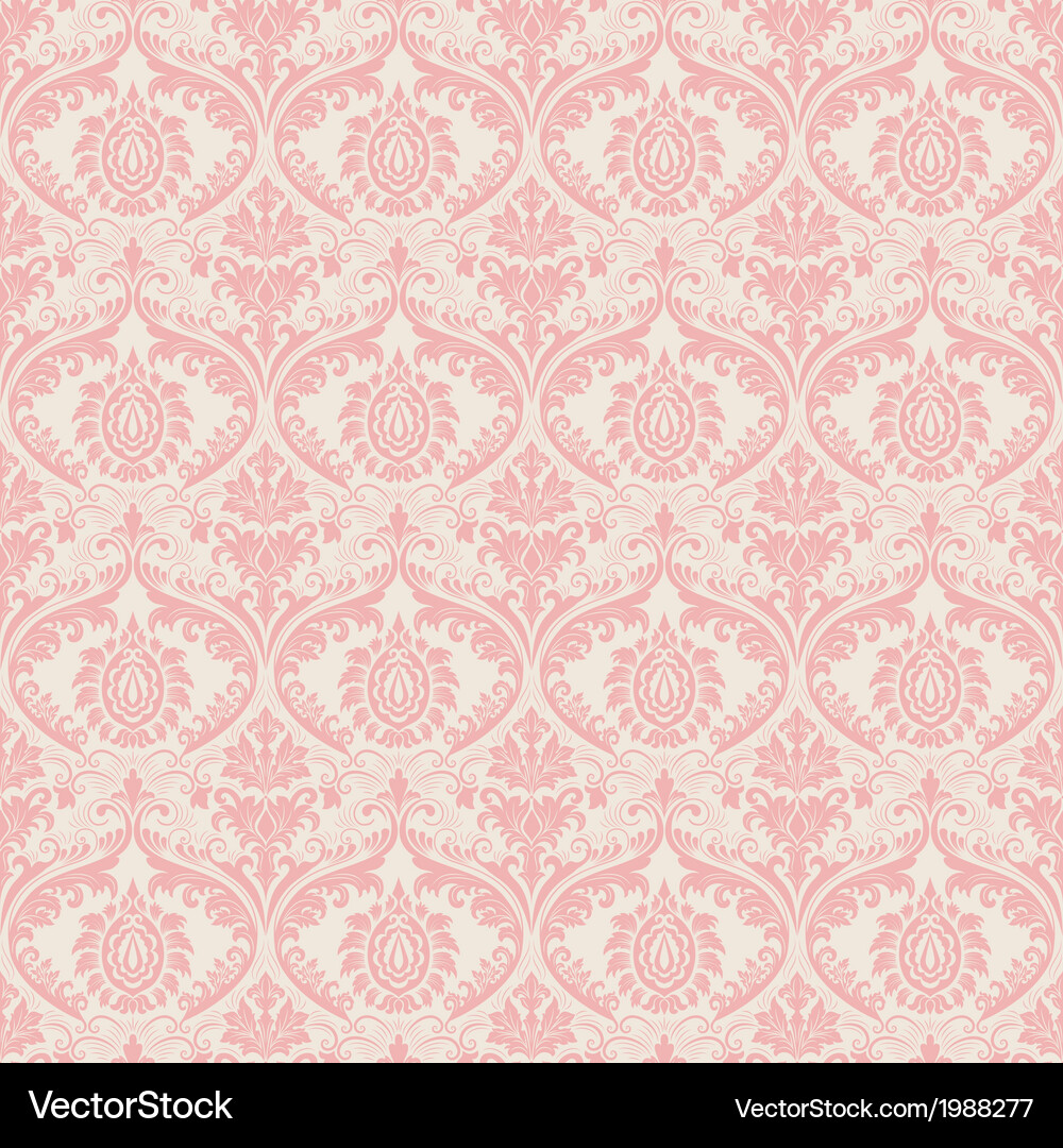 Vintage damask seamless pattern Royalty Free Vector Image