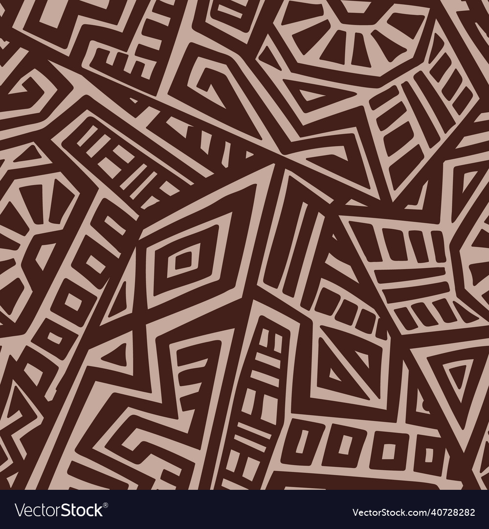 Abstract seamless pattern in ethnic style vector image Abstract seamless pattern in ethnic style