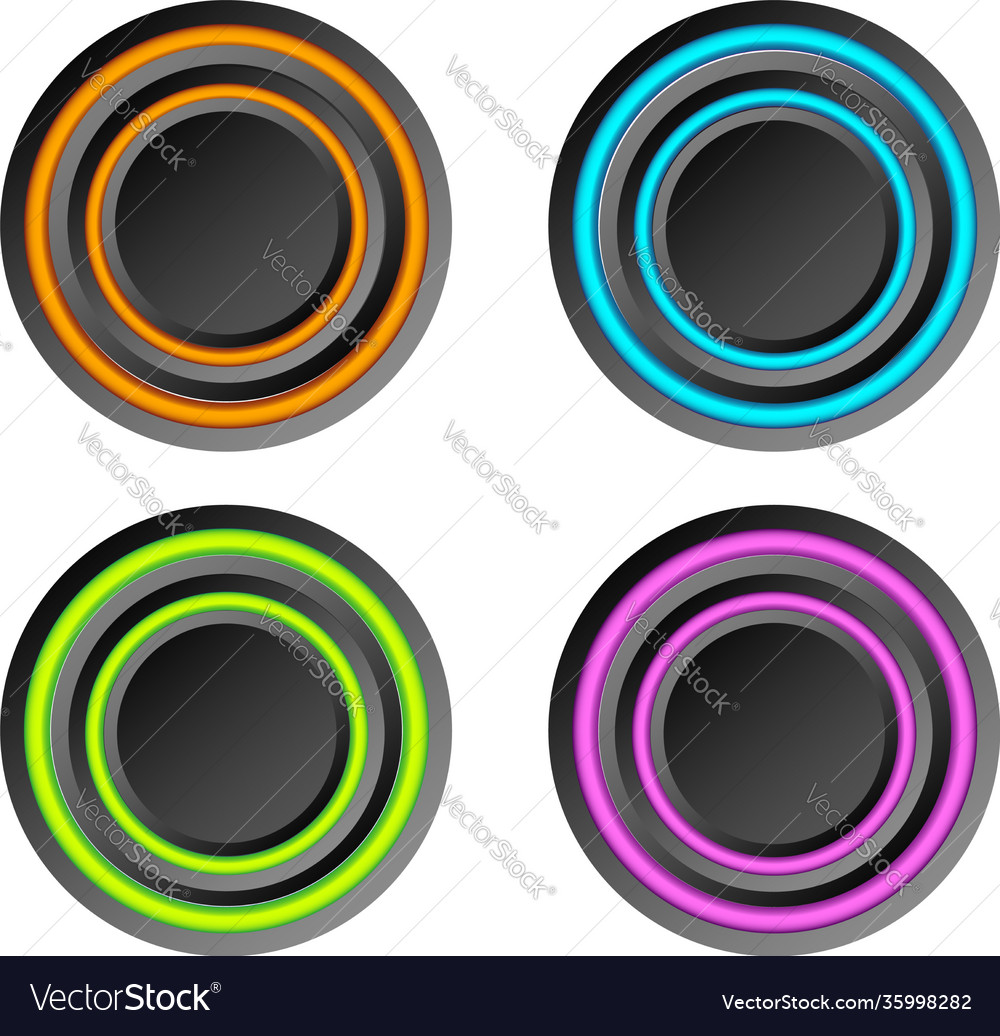 Abstract web elements collection vector image Abstract web elements collection