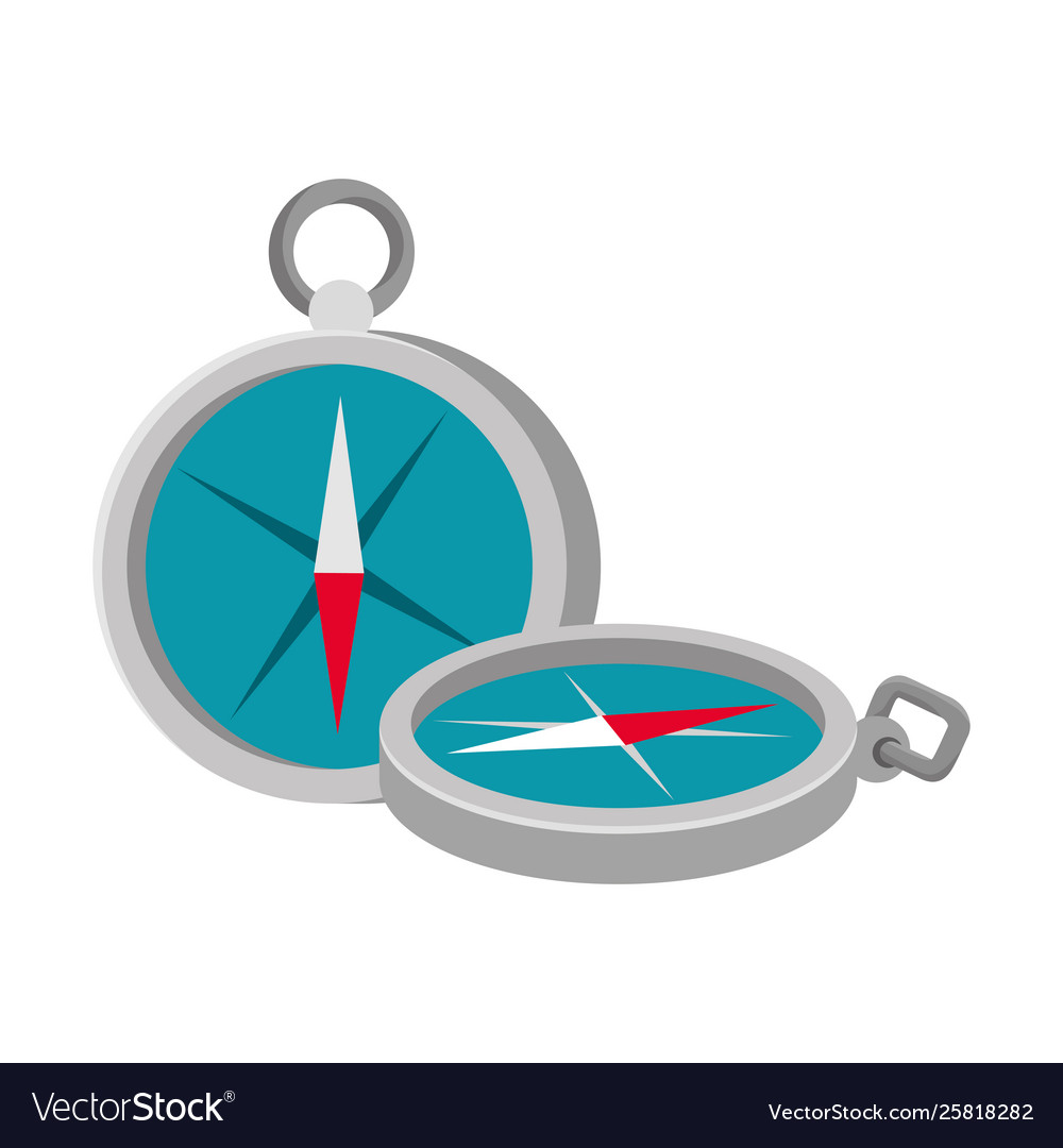 Compass guide device isolated icon