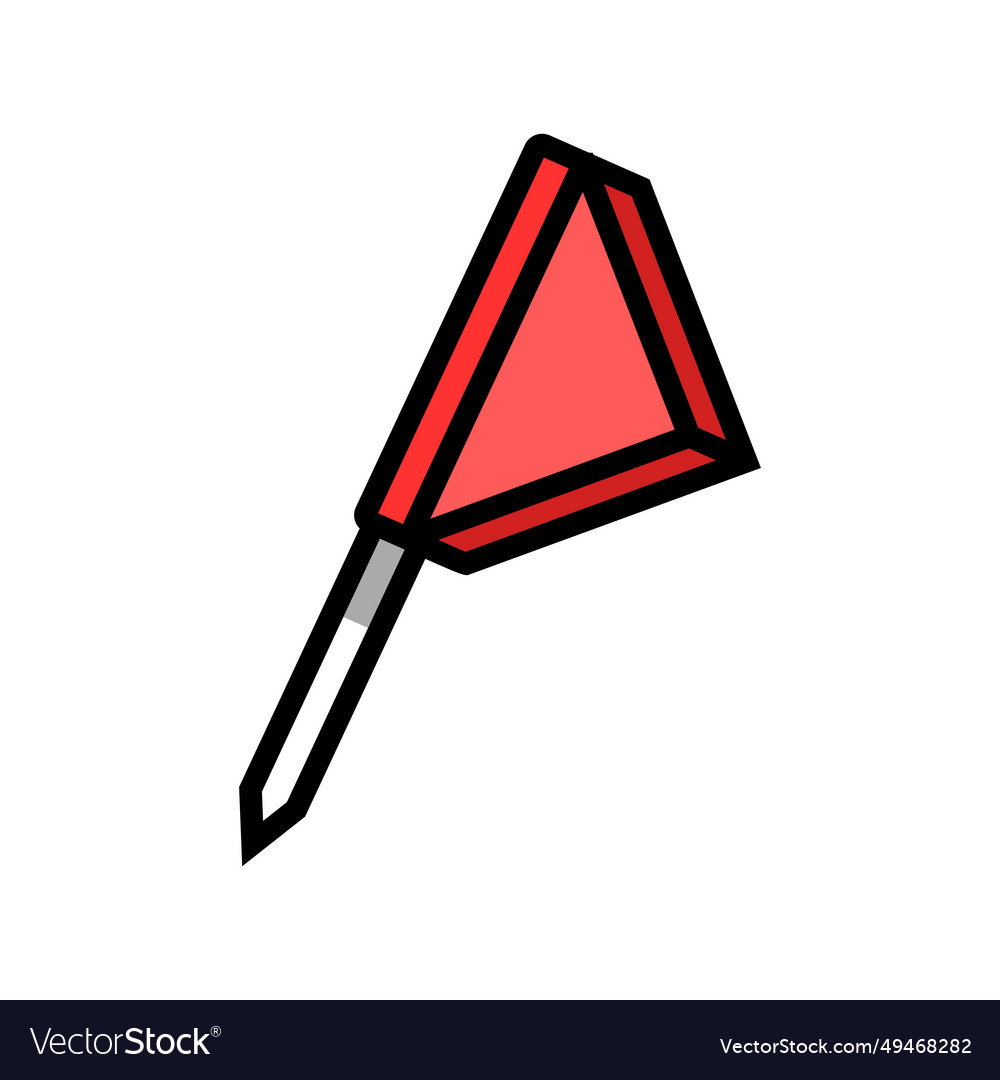 Flaggenzeiger Landkarte Lage Farbsymbol vector image Flaggenzeiger Landkarte Lage Farbsymbol