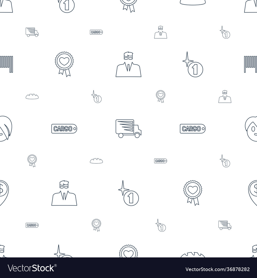 Label icons pattern seamless white background