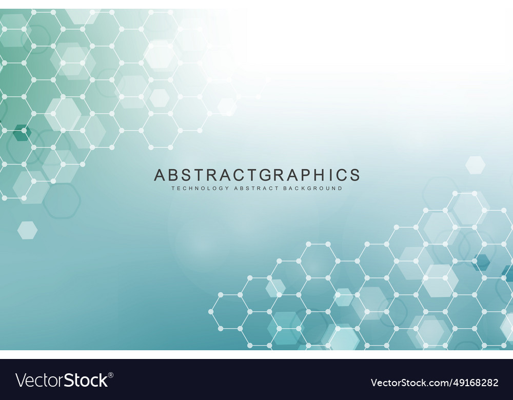 Modern science background with lines dots vector image Modern science background with lines dots