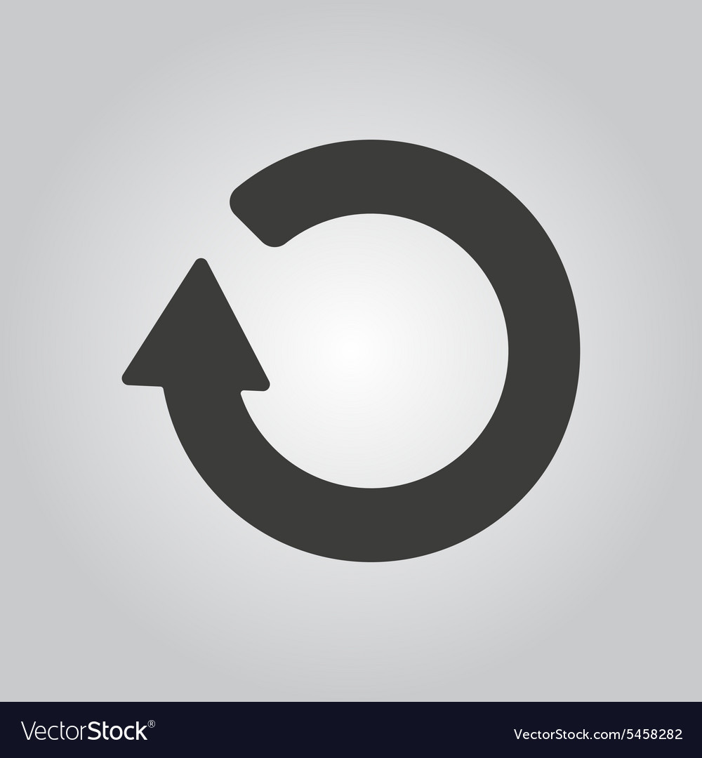 Refresh icon loading symbol flat