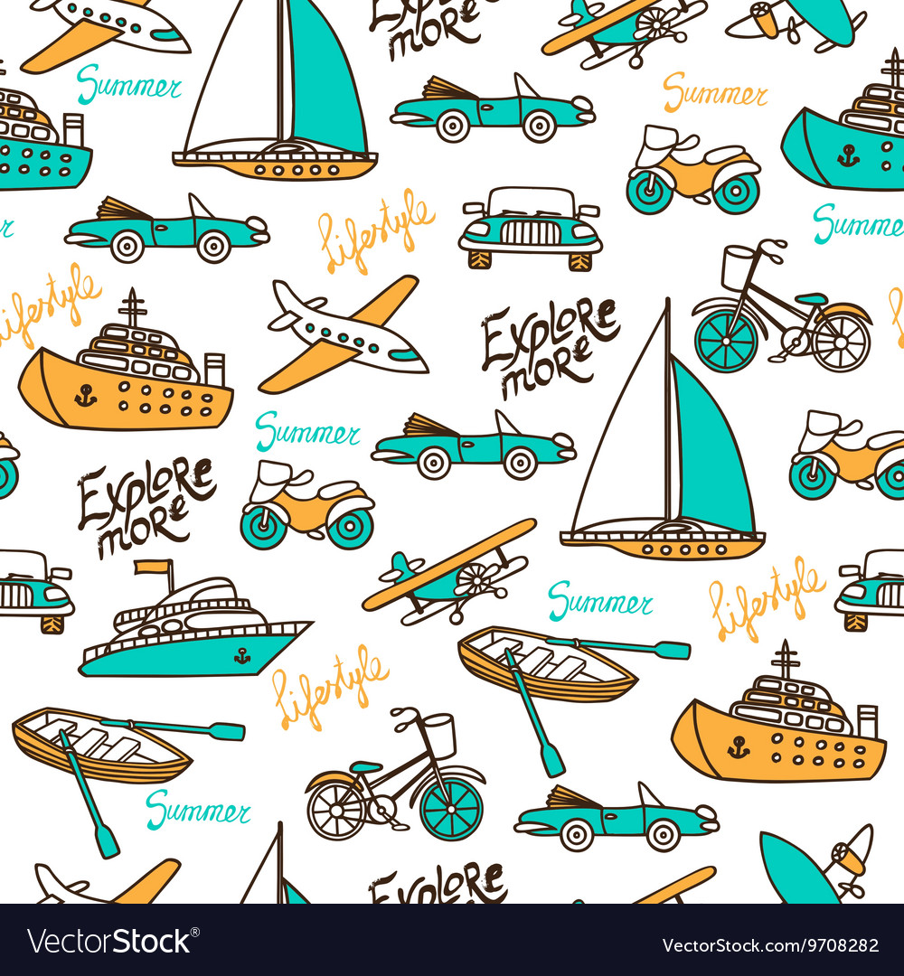 Seamless pattern with different transport