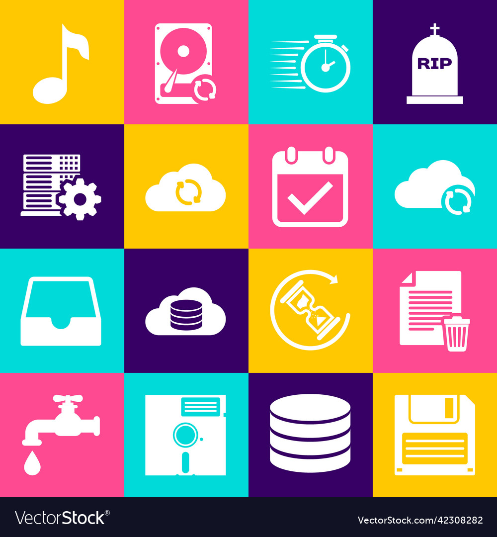 Set floppy disk delete file document cloud sync