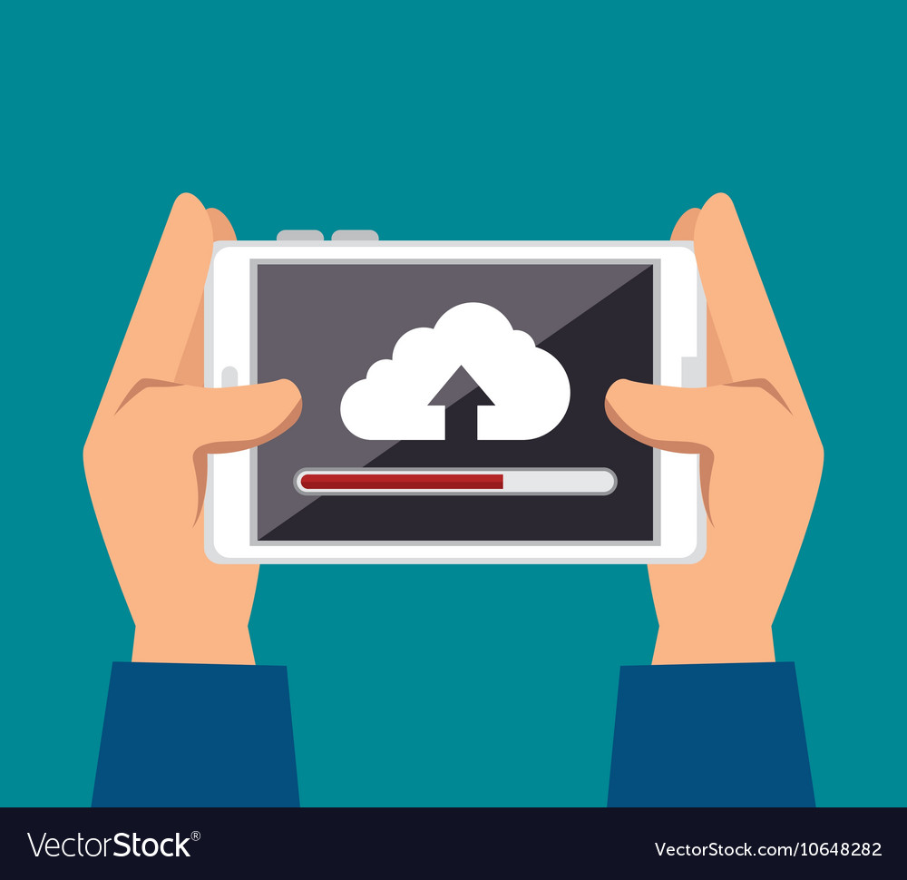 Smartphone upload process design isolated